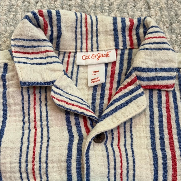 Cat and Jack Baby Boy Celebration Shirt (12M) - Picture 2 of 3